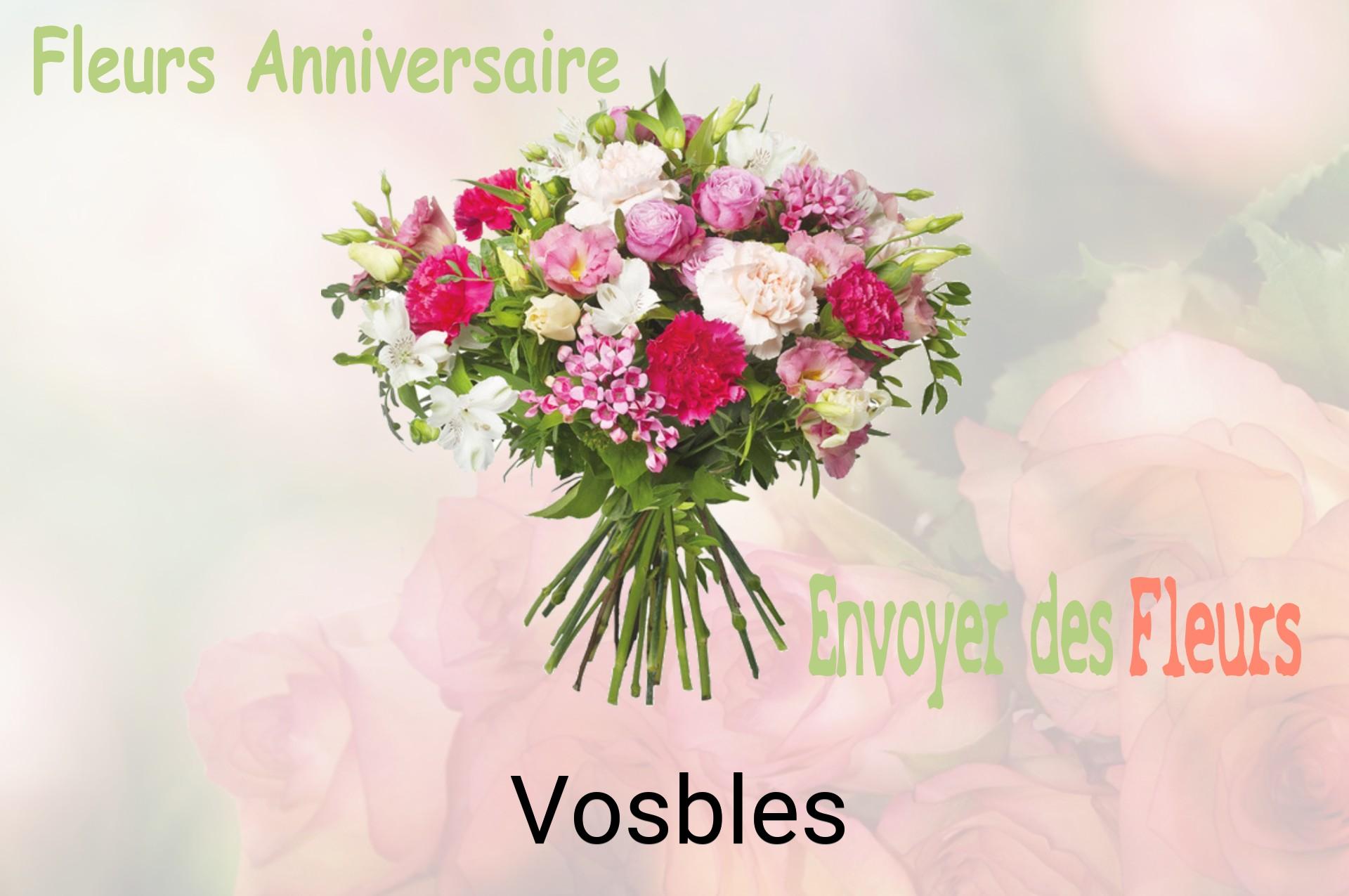 Bouquet de fleurs d’anniversaire livré à Vosbles