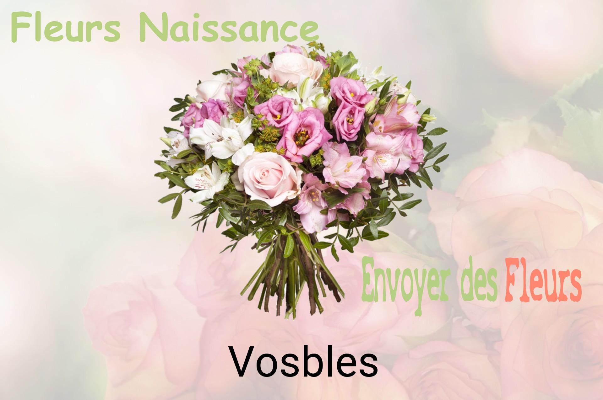 Bouquet de fleurs de naissance livré à Vosbles